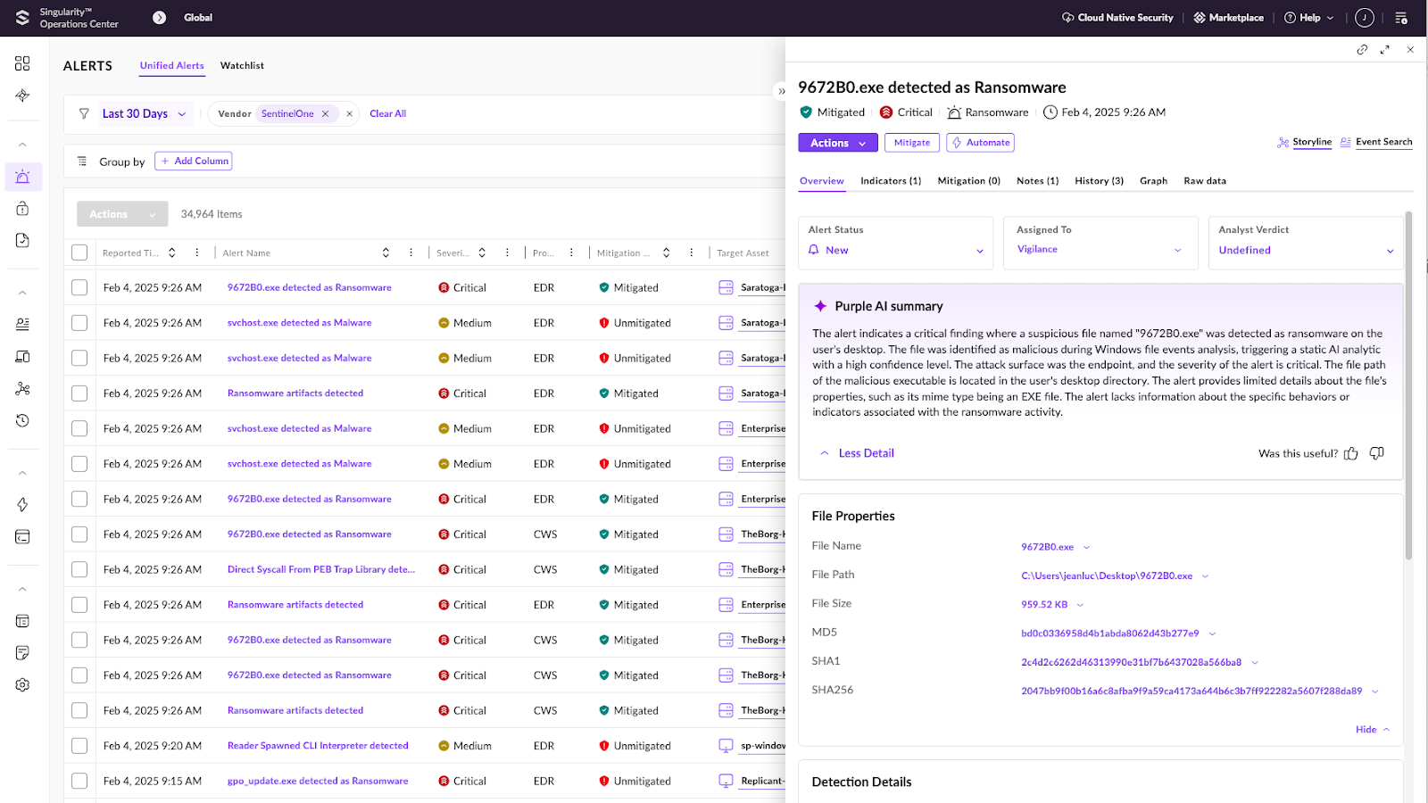 2026 SC Award winner SentinelOne – Best Endpoint Security Solution